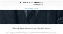 Desktop Screenshot of loweclothing.com
